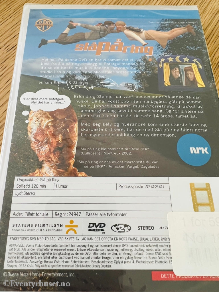 Slå På Ring (Nrk). 2000-2001. Dvd. Ny I Plast! Dvd