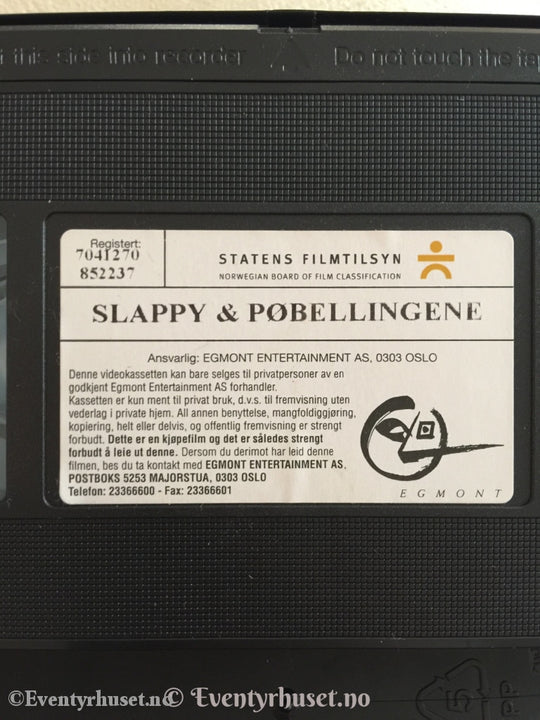 Slappy & Pøbelungene. 1997. Vhs. Vhs