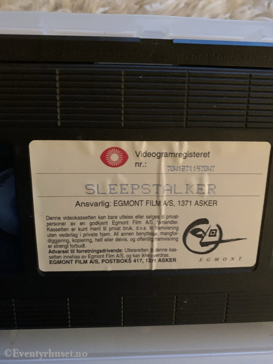 Sleep Stalker. 1995. Vhs. Vhs