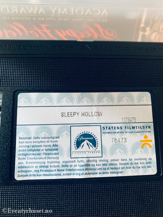 Sleepy Hollow. 1999. Vhs. Vhs