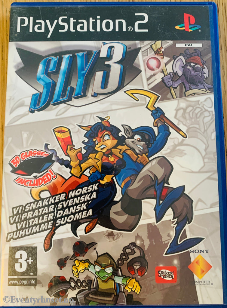 Sly 3 - Honour Among Thieves. Norsk Utgave! Ps2. Ps2