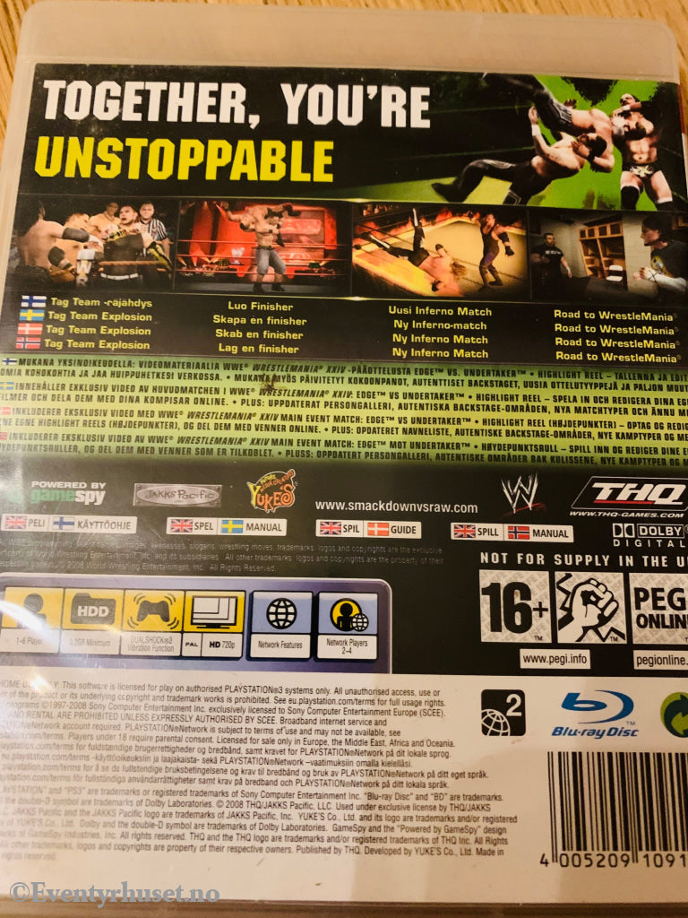 Smack Down Raw 2009. Ps3. Ps3