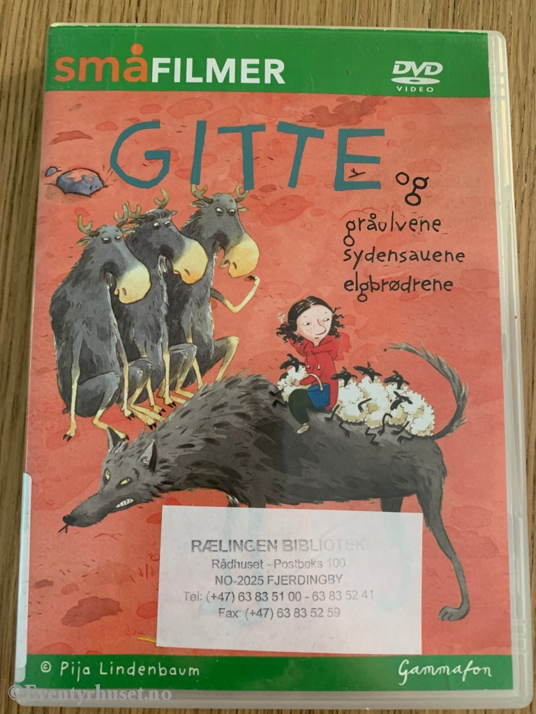 Småfilmer: Gitte Og Gråulvene Sydensauene Elgbrødrene. Dvd Leiefilm.