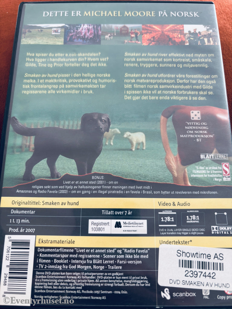 Smaken av hund. 2007. DVD. DVD