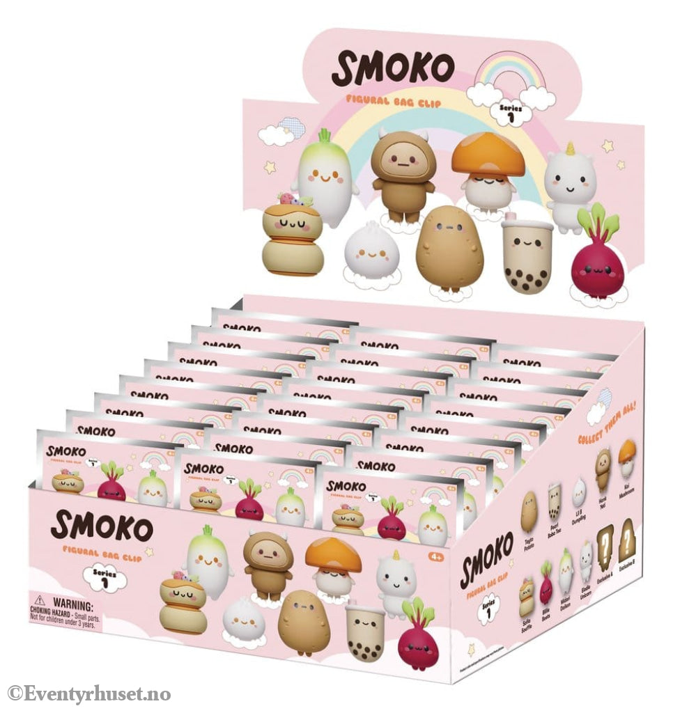 Smoko 3D Foam Bag Clips Serie 1 Display (24) Fashion & Accessories