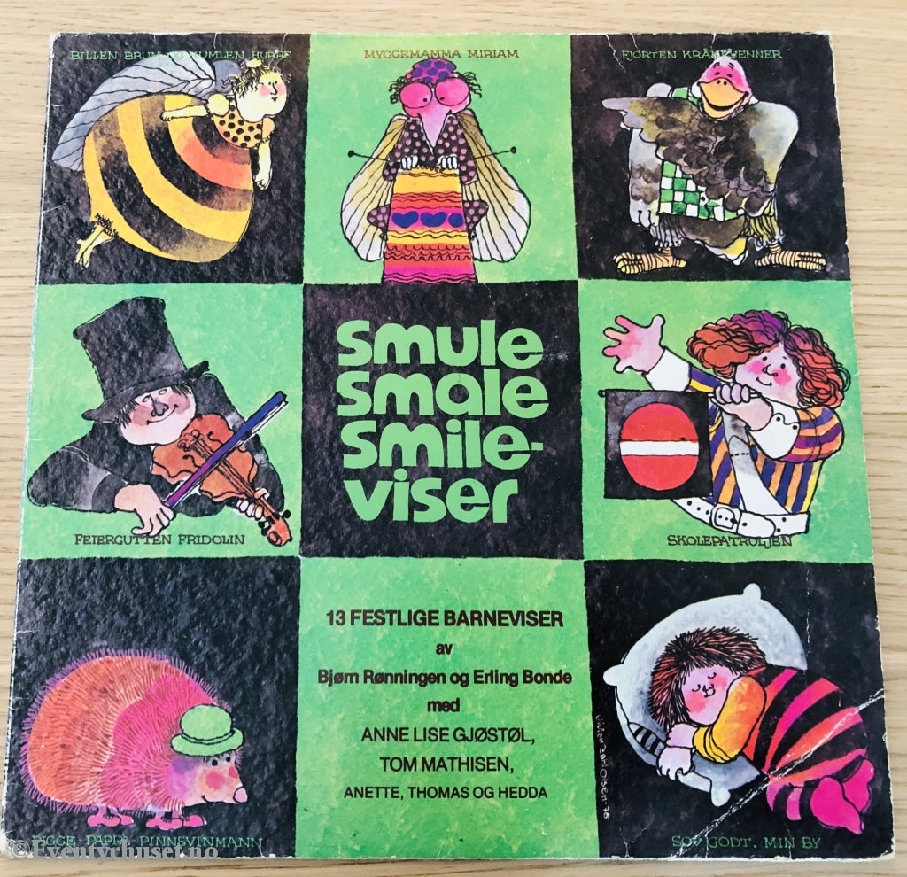 Smule Smale Smile-Viser (13 Festlige Barneviser). 1978. Lp. Lp Plate