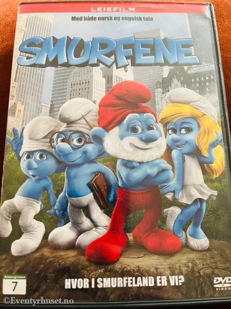 Smurfene. 2011. Dvd Leiefilm.