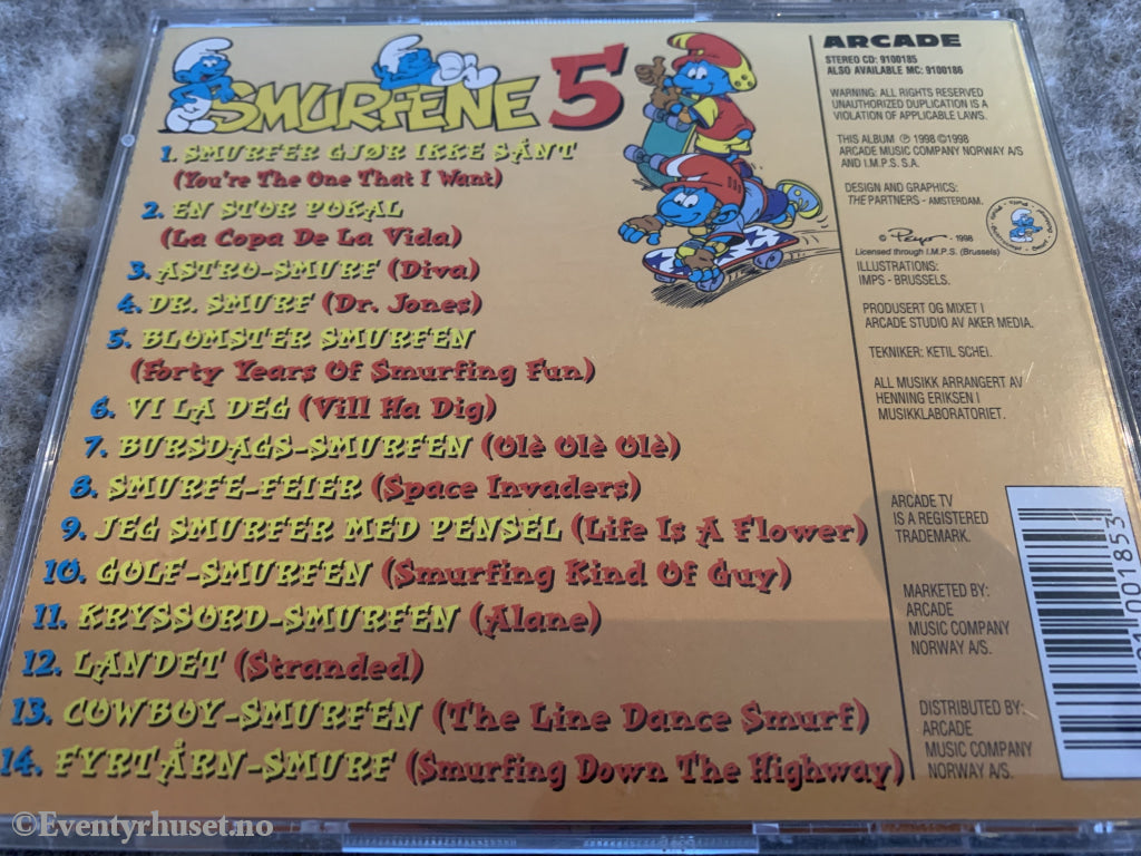 Smurfene 5. 1998. Cd. Cd