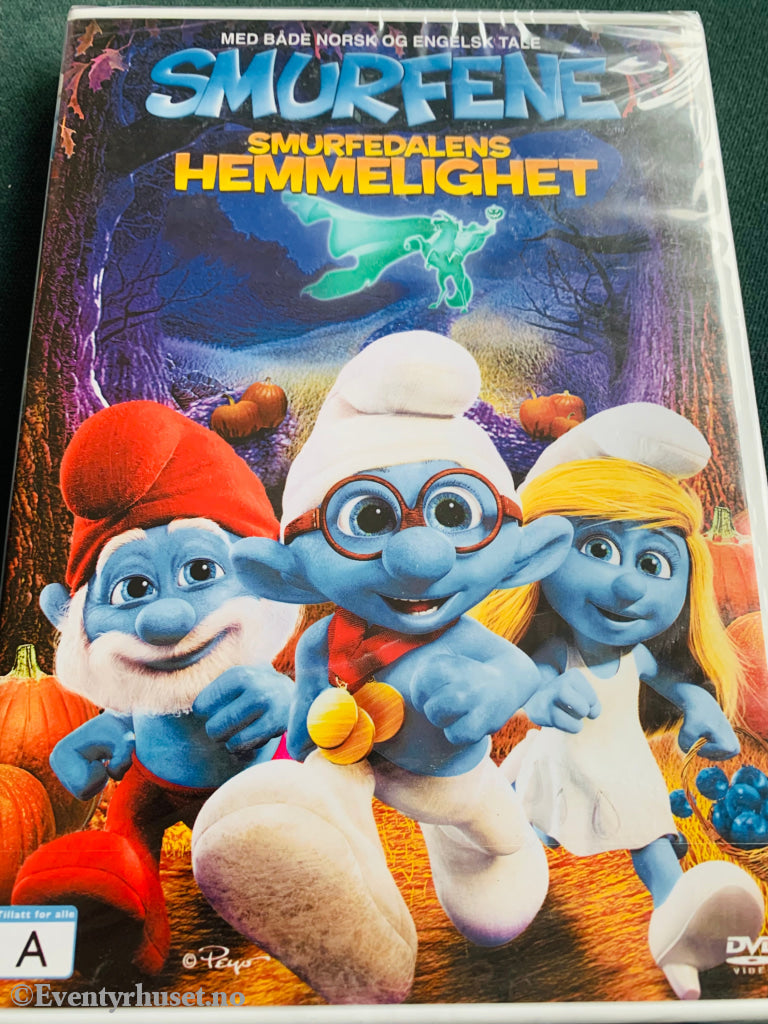 Smurfene - Smurfedalens Hemmelighet. 2013. Dvd. Ny I Plast! Dvd