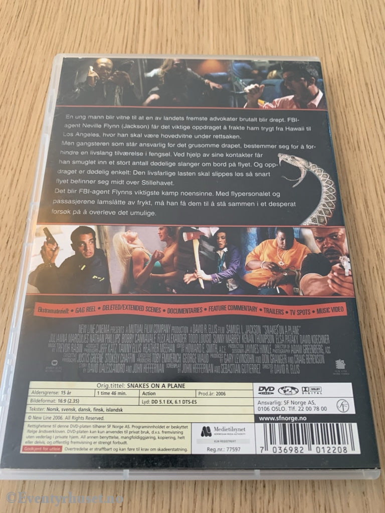 Snakes On A Plane. 2006. Dvd. Dvd