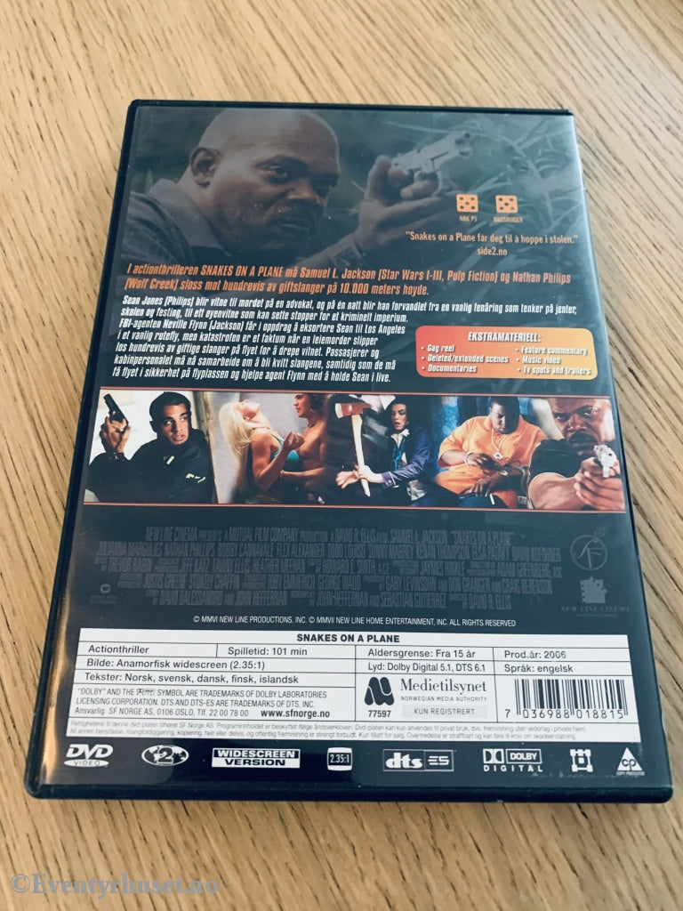 Snakes On A Plane. 2006. Dvd. Dvd