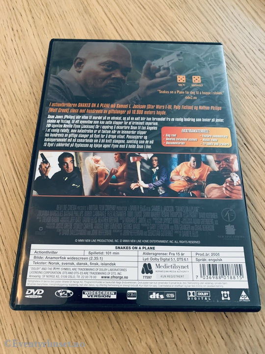 Snakes On A Plane. 2006. Dvd. Dvd