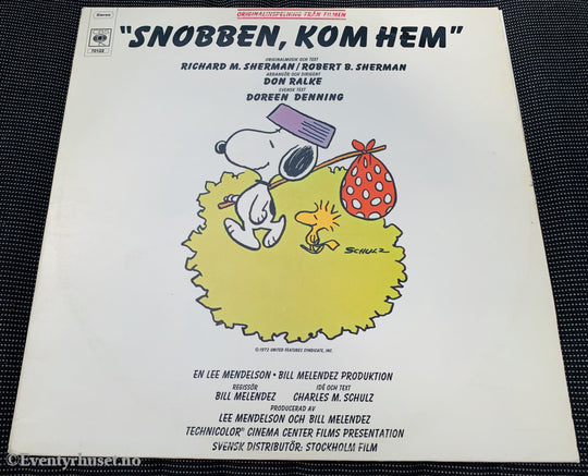 Snobben Kom Hem. 1972. Lp. (Snoopy/knøttene). Lp Plate