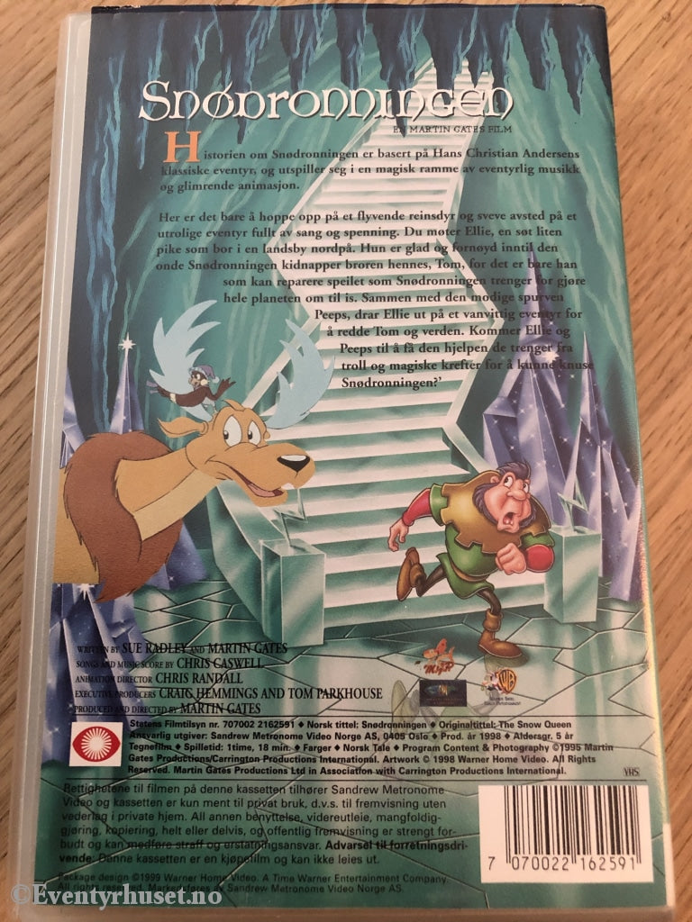 Snødronningen. 1998. Vhs. Vhs