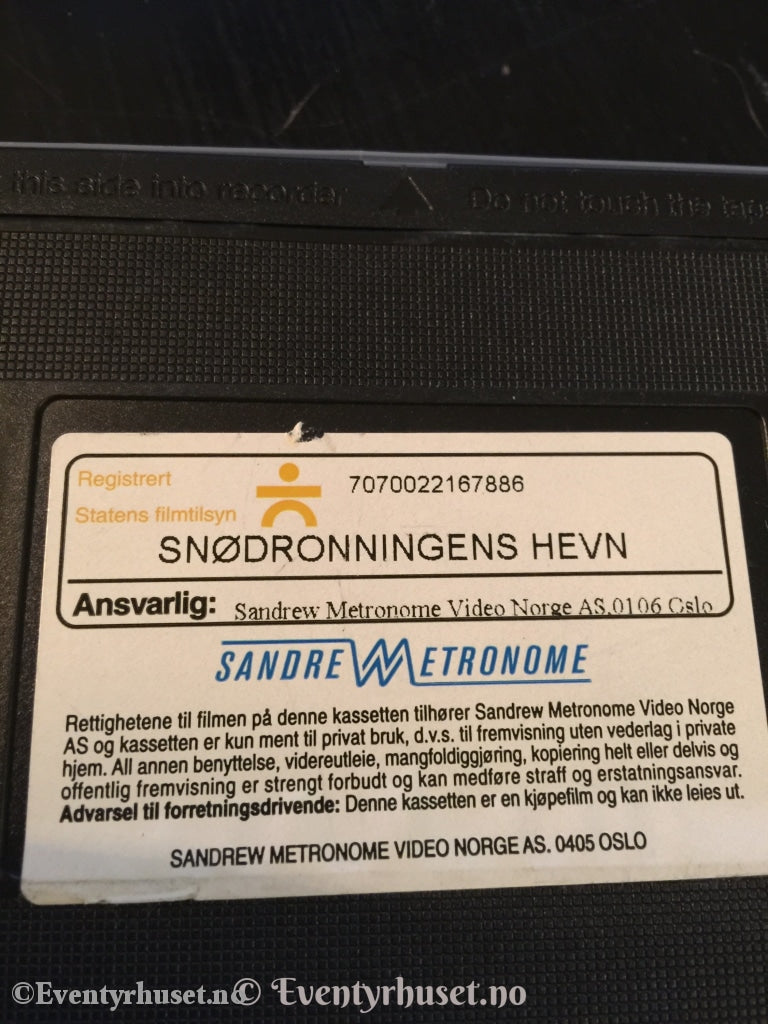 Snødronningens Hevn. 1998. Vhs. Vhs