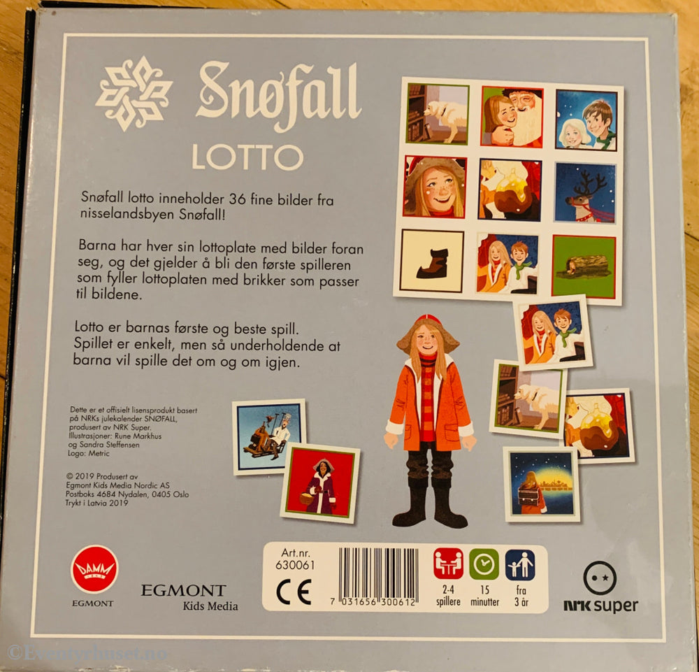 Snøfall Lotto. Puslespill