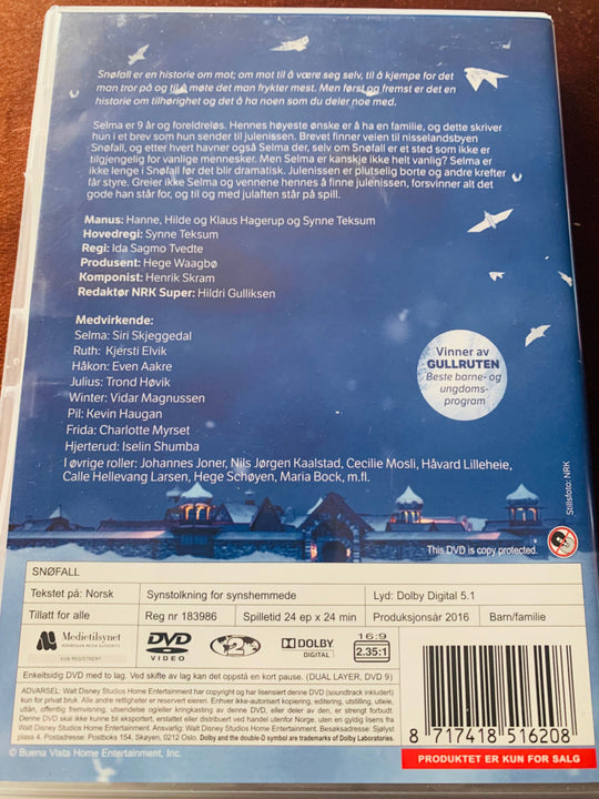 Snøfall (Nrk). Dvd. 4 Disker! Dvd