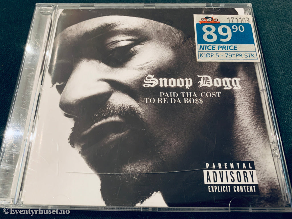 Snoop Dogg – Paid Tha Cost To Be Da Bo$$. 2002. CD.