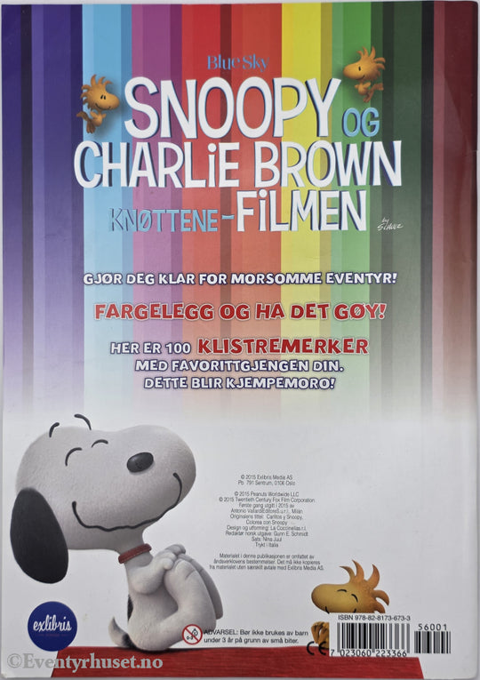 Snoopy og Charlie Brown Knøttene-Filmen Fargelegg med Snoopy. Aktivitetshefte.
