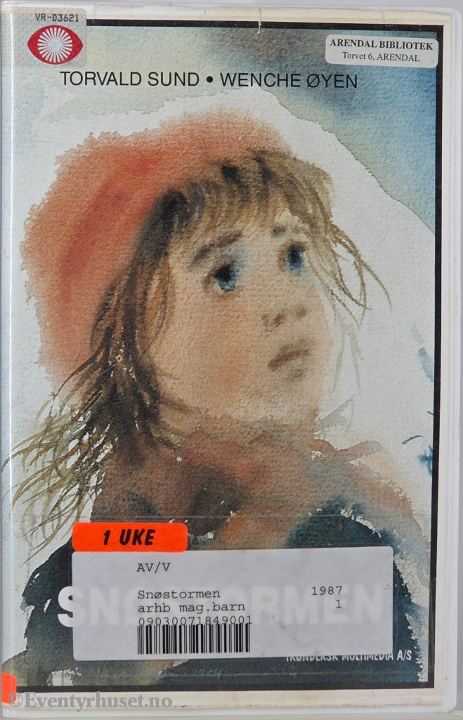 Snøstormen – 1987 . VHS Big Box.