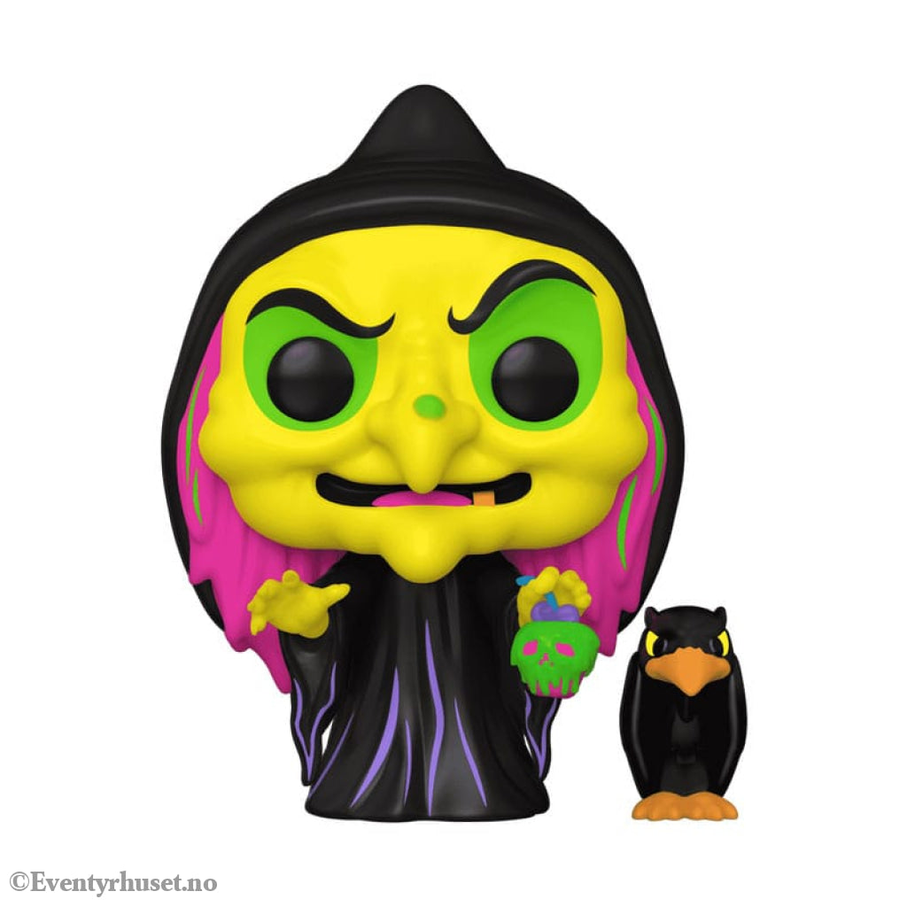 Snow White POP & Buddy! Animation Vinyl Figure Disguised Evil Queen with Raven (Black Light) Exclusive 9 cm Collectibles