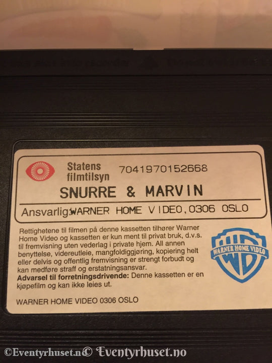 Snurre Og Marvin. Mars-Trøbbel. 1997. Vhs. Vhs