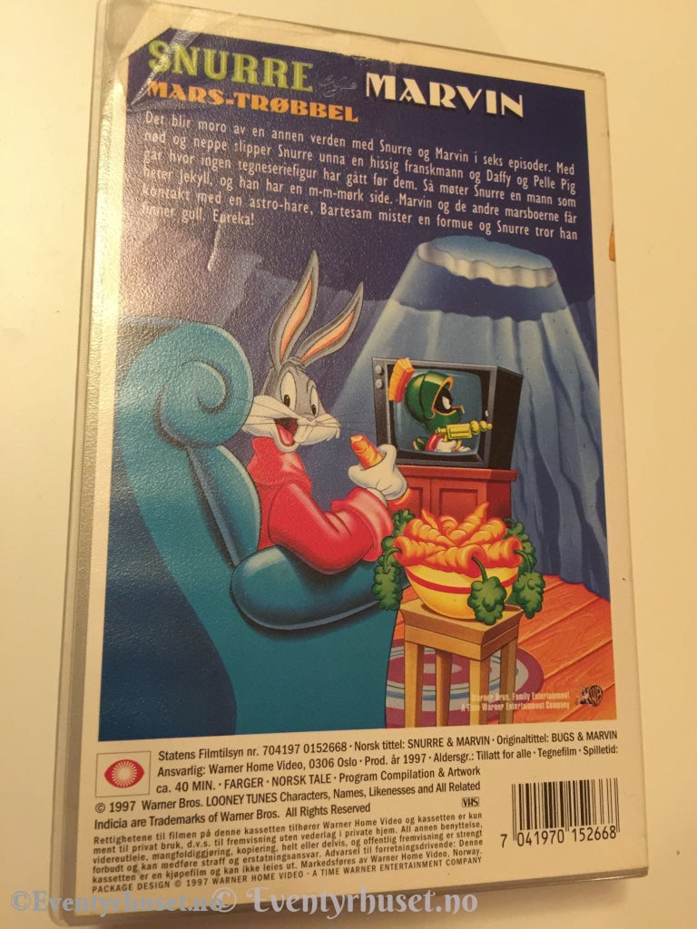 Snurre Og Marvin. Mars-Trøbbel. 1997. Vhs. Vhs