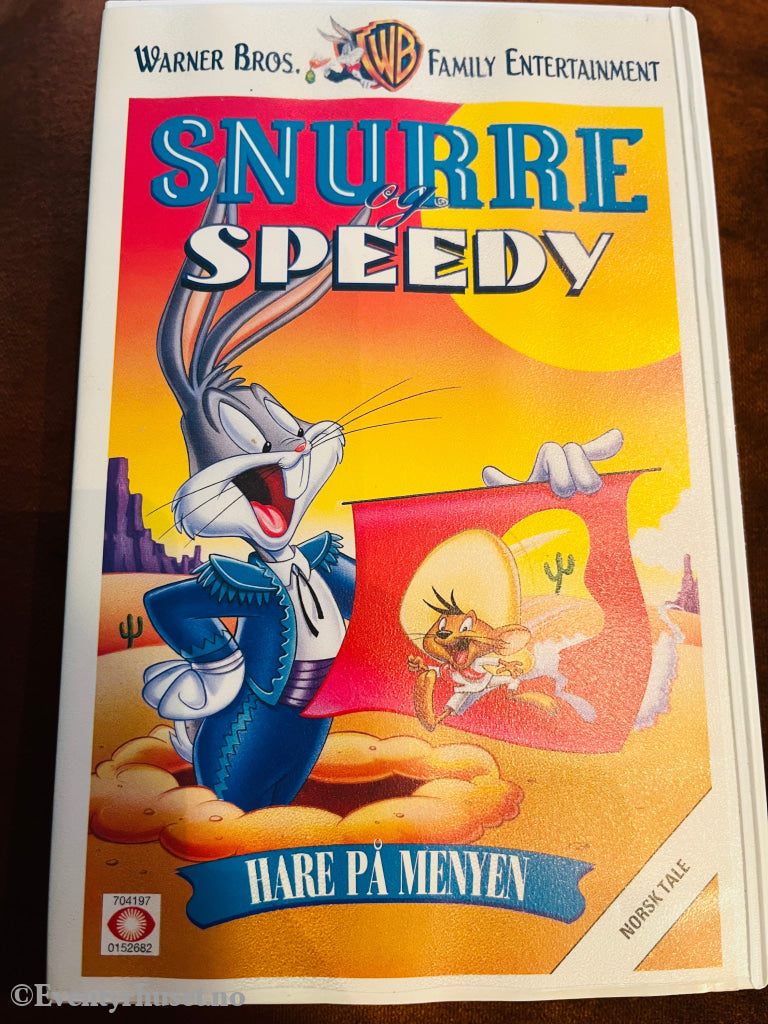 Snurre Og Speedy. Hare På Menyen. Vhs. Vhs