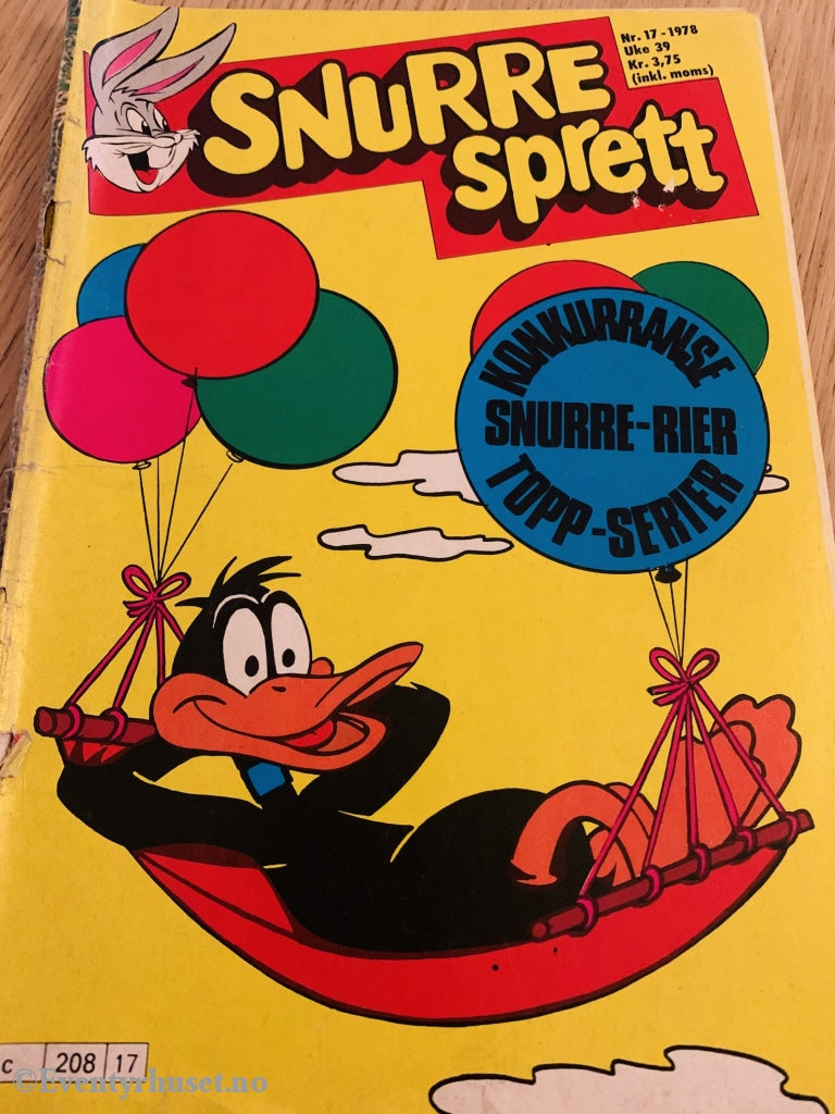 Snurre Sprett. 1978/17. Tegneserieblad