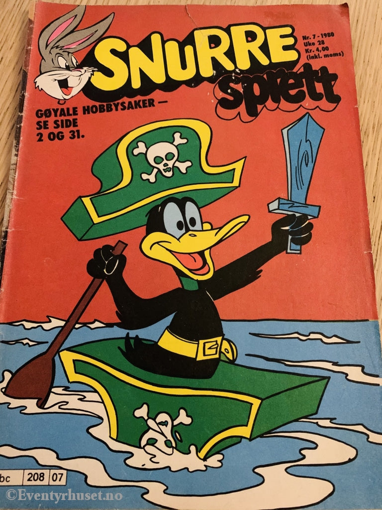 Snurre Sprett. 1980/07. Tegneserieblad