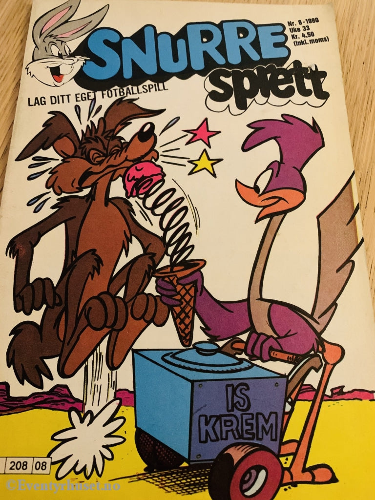 Snurre Sprett. 1980/08. Tegneserieblad
