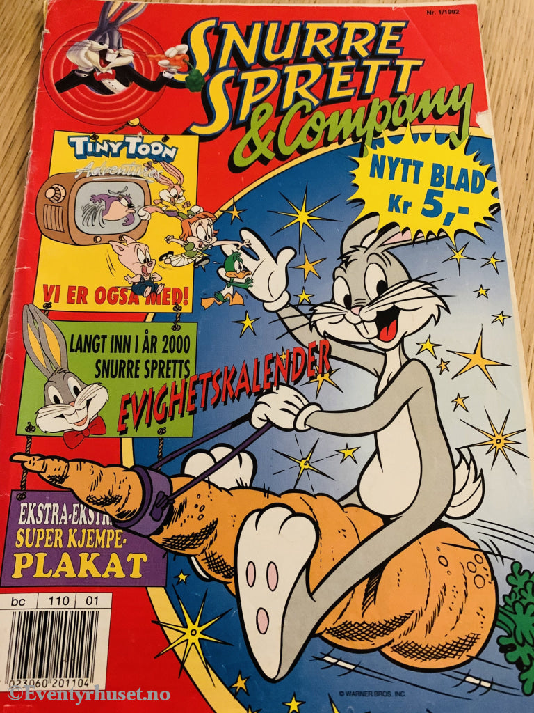 Snurre Sprett. 1992/01. Tegneserieblad