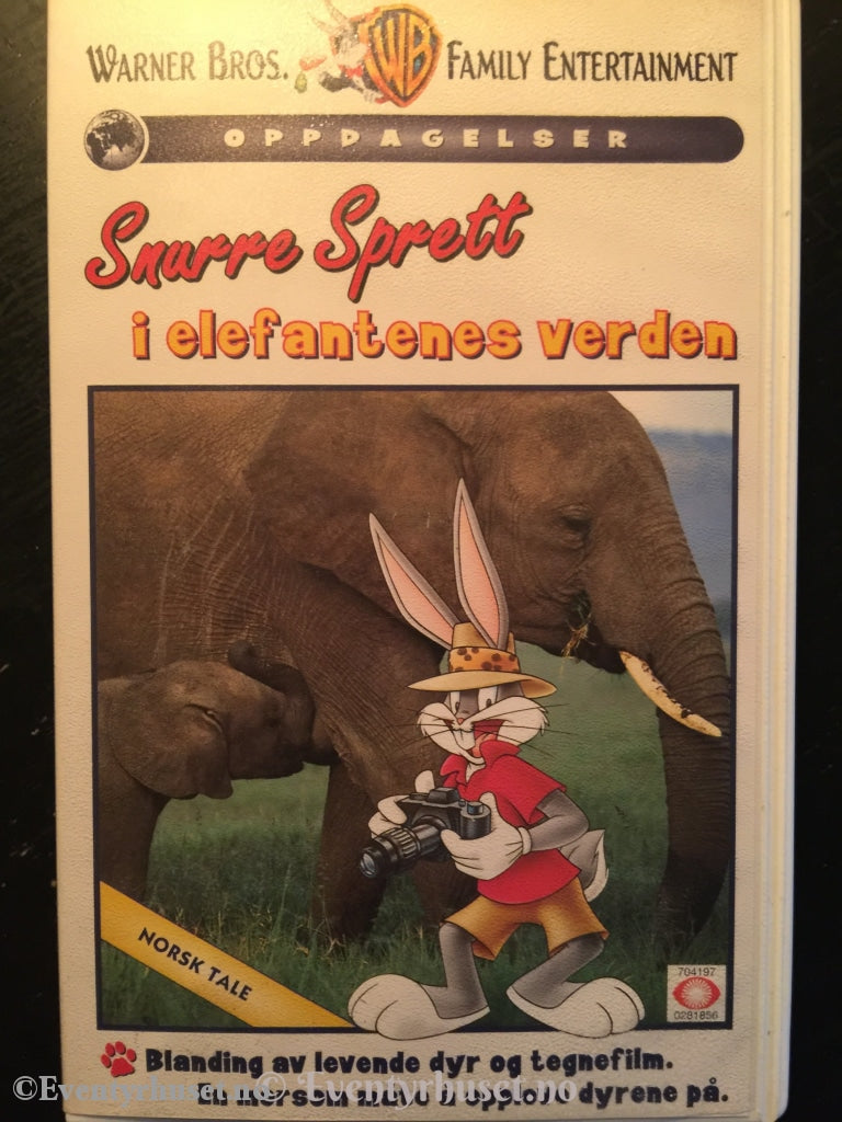 Snurre Sprett I Elefantenes Verden. 1997. Vhs. Vhs