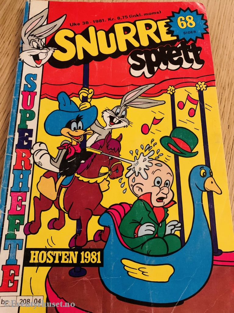 Snurre Sprett Superhefte. Høsten 1981. Tegneserieblad