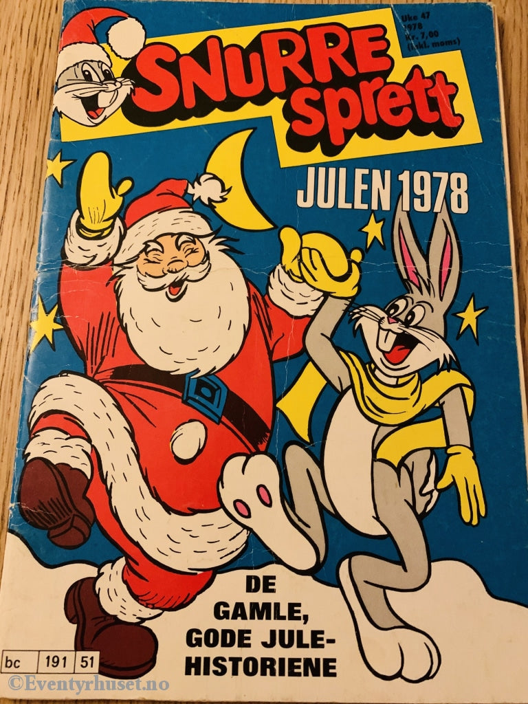 Snurres Jul. Julen 1978. Tegneserieblad