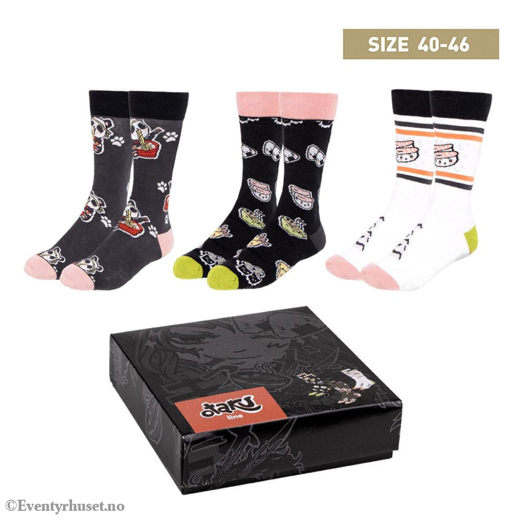 Socks 3-Pack Otaku 40-46 Fashion & Accessories