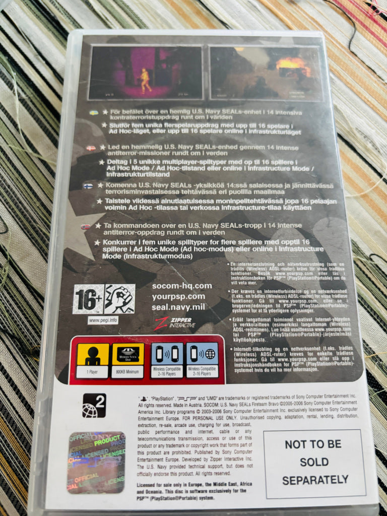 SOCOM U.S. Navy SEALs Fireteam Bravo. PSP.