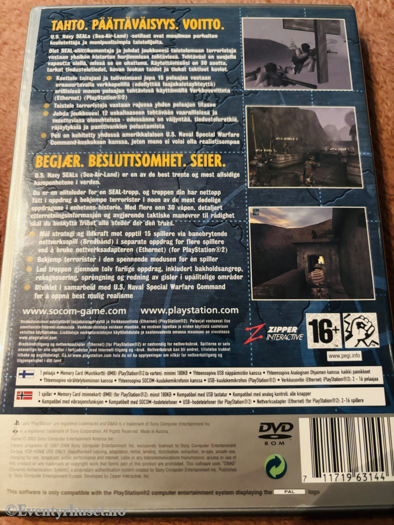 SOCOM: U.S. Navy SEALs. PS2.