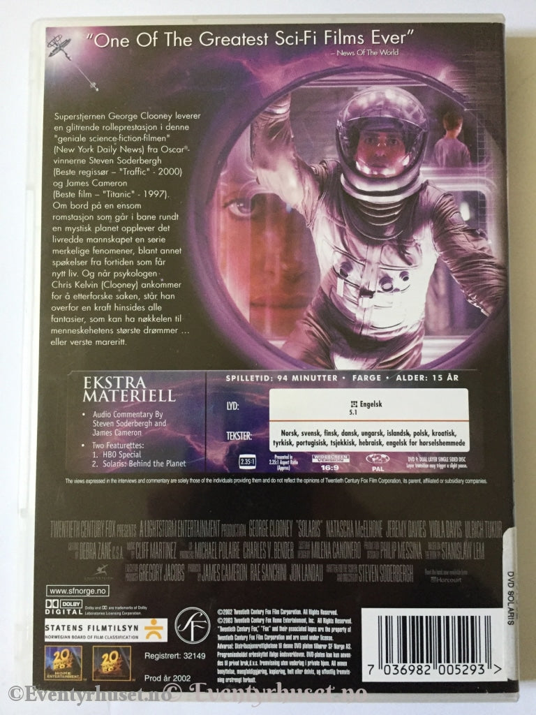 Solaris. Dvd. Dvd