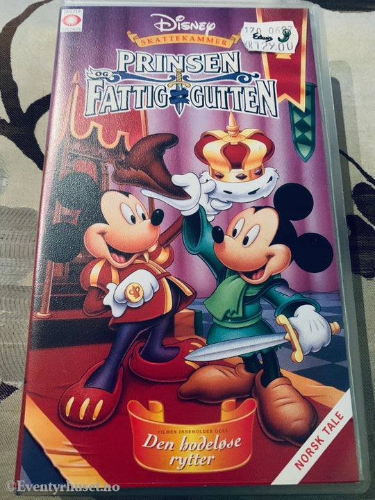 Solgt På Edwis Lekebutikk! Disney Vhs. 175742. Prinsen Og Fattiggutten. Vhs