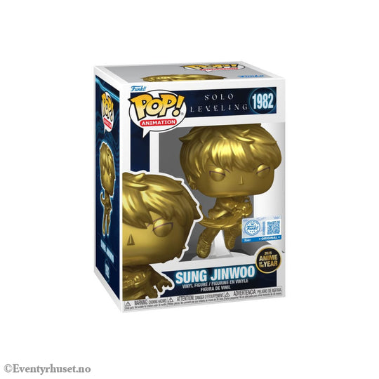 Solo Leveling Pop! Animation Vinyl Figure Sung Jinwoo (Gold) Exclusive Edition 10 cm Manga & Anime