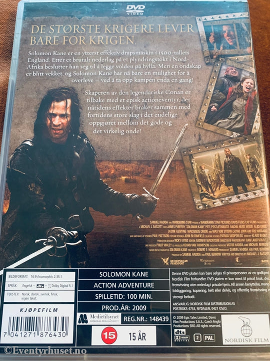 Solomon Kane. 2009. Dvd. Dvd