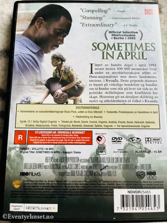 Sometimes In April. Dvd Utleiefilm.