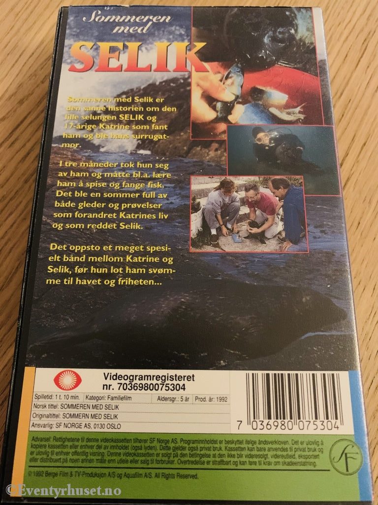 Sommeren Med Selik (Nrk). 1992. Vhs. Vhs