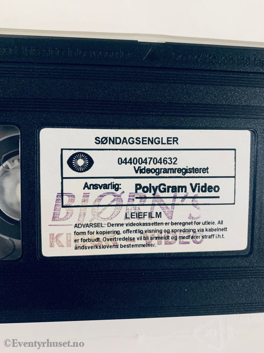 Søndagsengler. 1996. Vhs Utleiefilm.