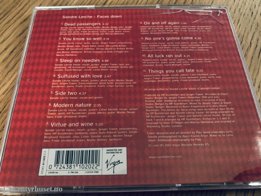 Sondre Lerche – Faces Down. 2001. CD.