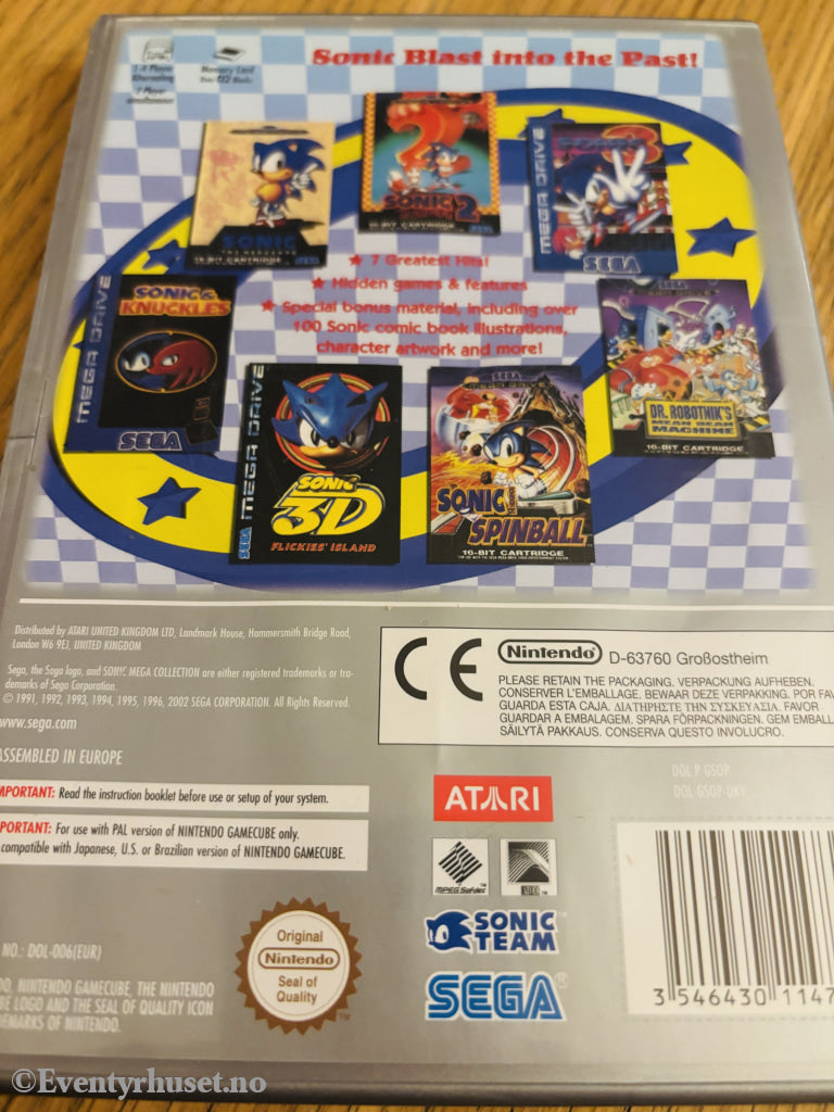 Sonic Mega Collection . Nintendo GameCube.
