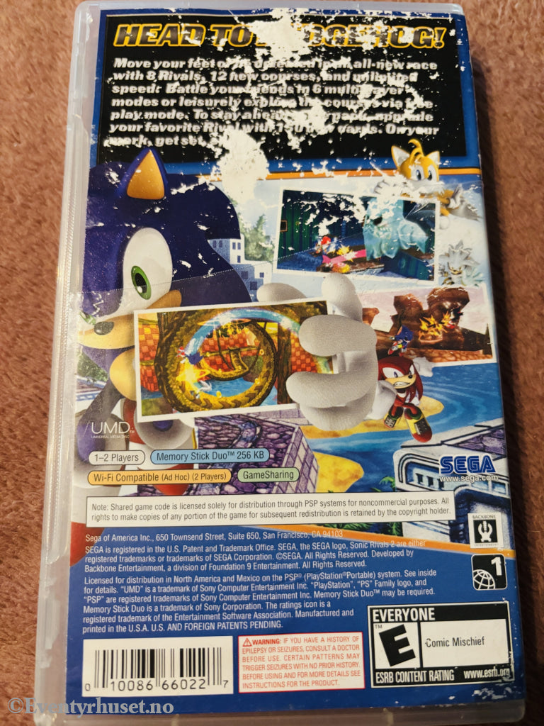 Sonic Rivals 2. Playstation PSP.
