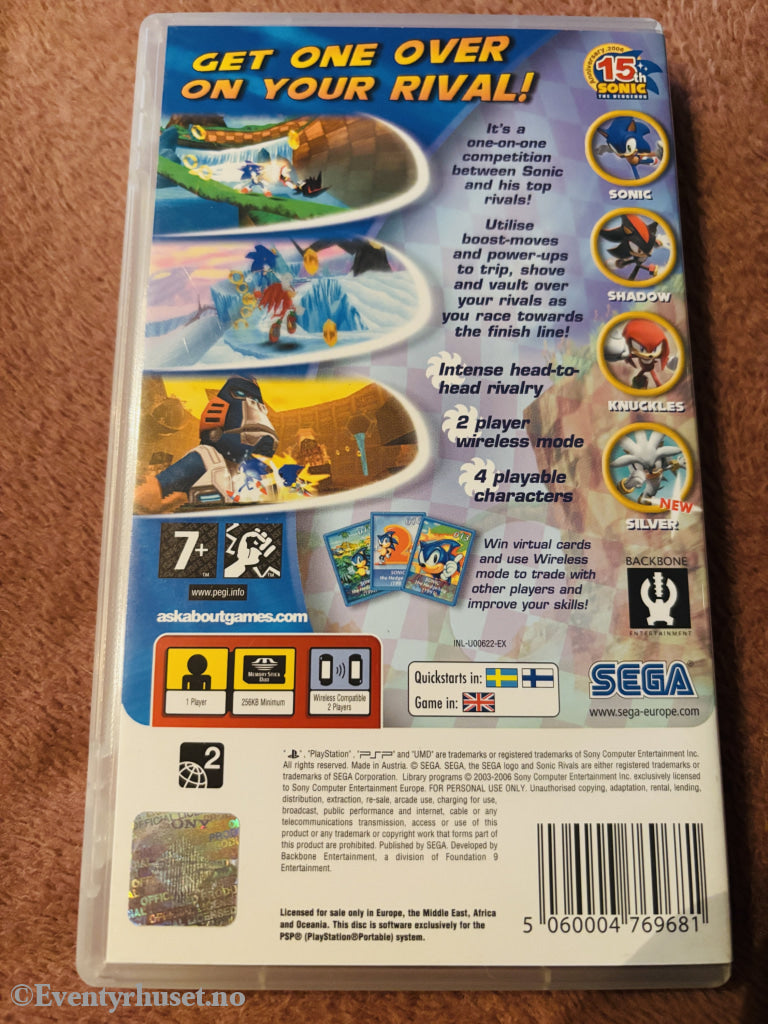 Sonic Rivals. Playstation PSP.