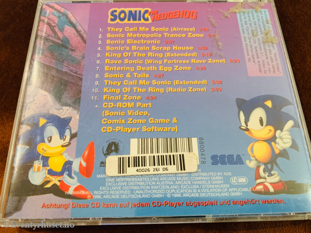 Sonic The Hedgehog. Cd. Cd